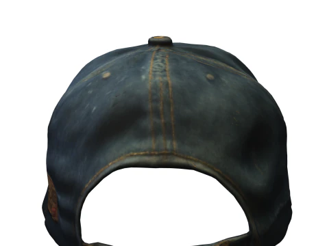 Vintage Denim Cap 3D Model