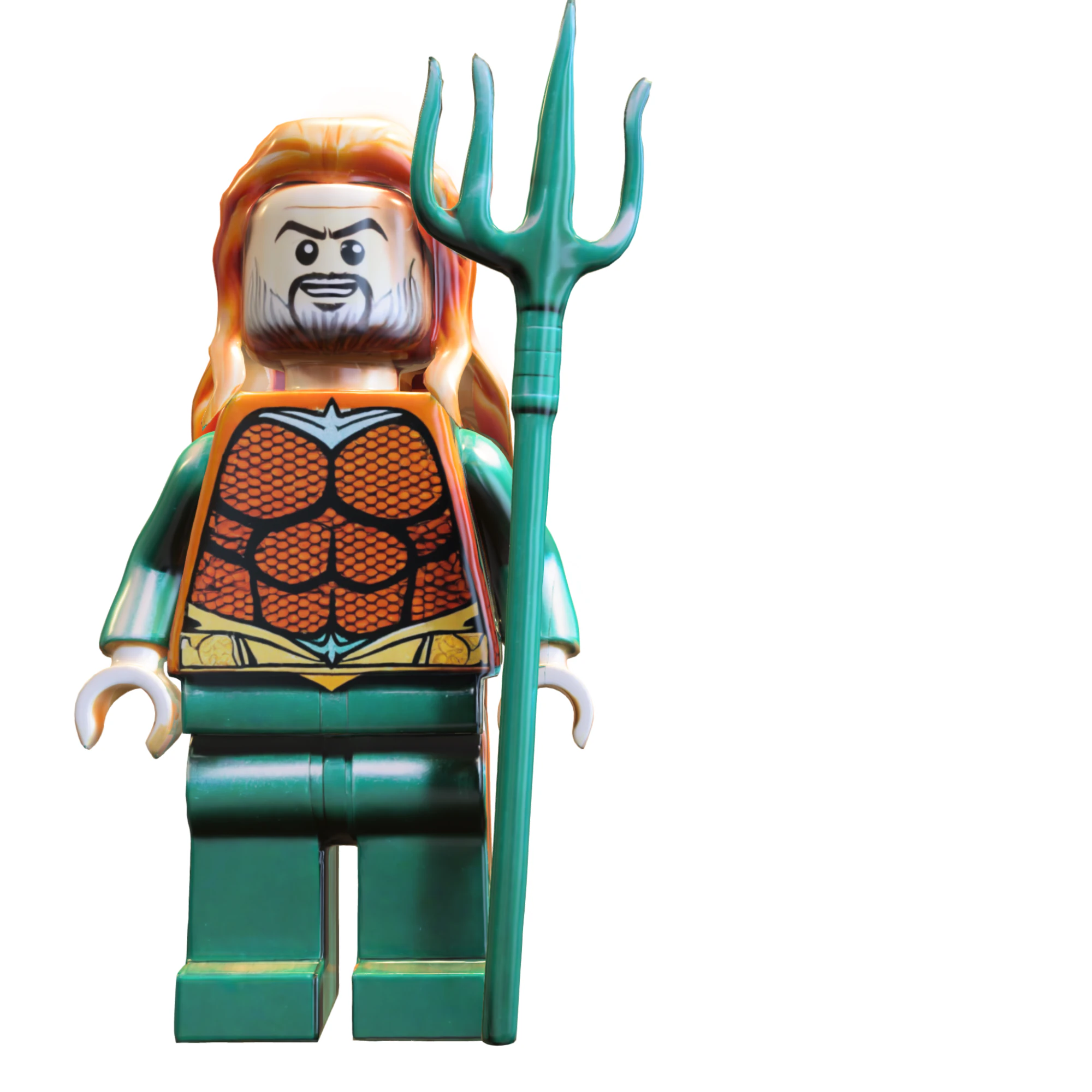 Ocean Warrior Minifigure Aquaman 3D Model .c4d .max .obj .3ds .fbx .stl .blend 