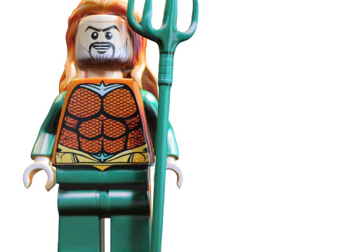 Minifigurka Aquamana oceanicznego wojownika Model 3D