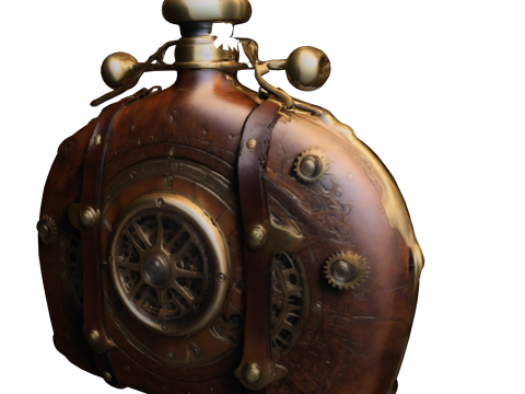 Steampunk Chrono Flask 3D Модель