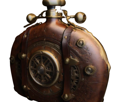 Steampunk Chrono-Flasche 3D Modell