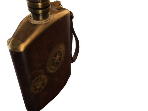 Steampunk Gear Flask 3D Модель