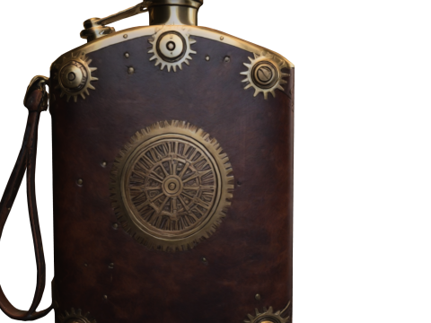 Steampunk Gear Flask 3D Модель