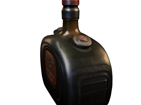 Motorcycle Fuel Flask 3D Модель