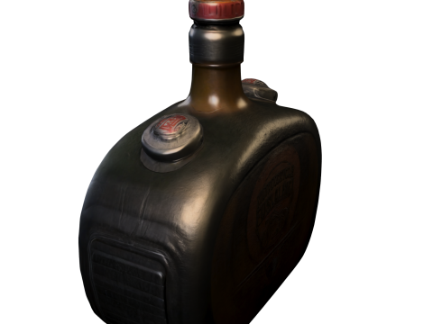 Motorcycle Fuel Flask 3D Model