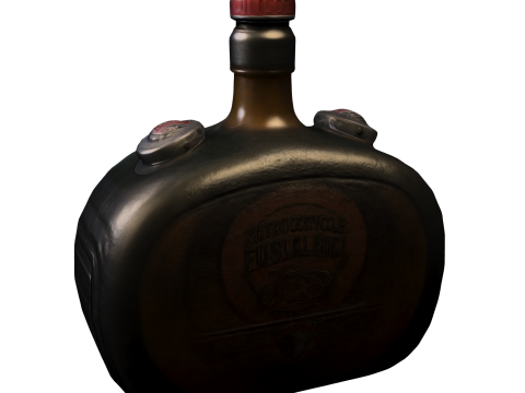 Motorcycle Fuel Flask 3D Model