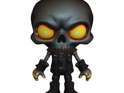 Chibi Skull Rider 3D Model