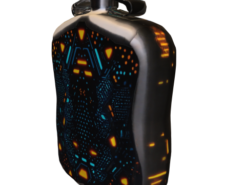 Cyber Flask 3D Модель