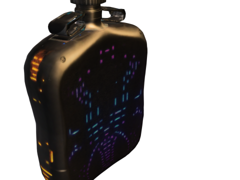Cyber Flask 3D Модель
