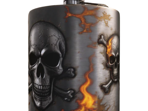 해골 플라스크 3D 모델