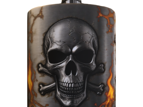 Skull Flask 3D Model