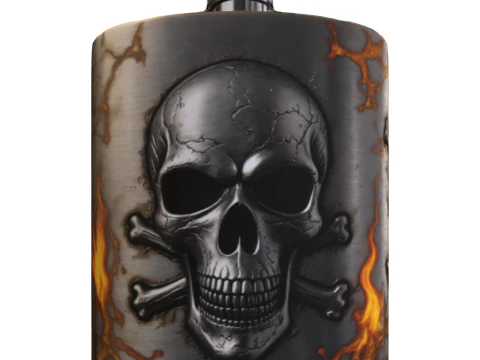 Skull Flask 3D Model
