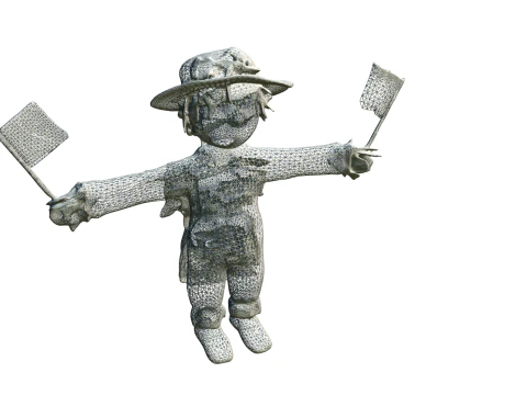 Festive Scarecrow 3D Model