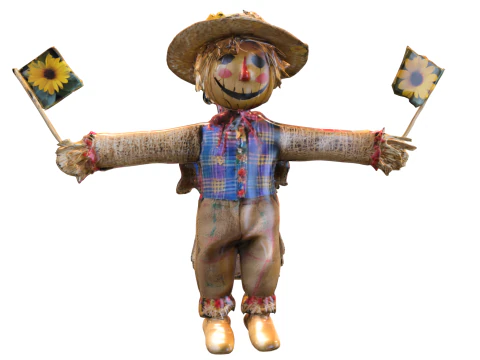 Festive Scarecrow 3D Model