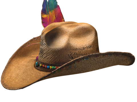 Decorated Country Hat 3D Model