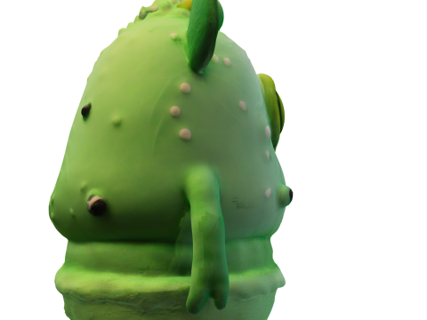 Green Alien Monster 3D 모델