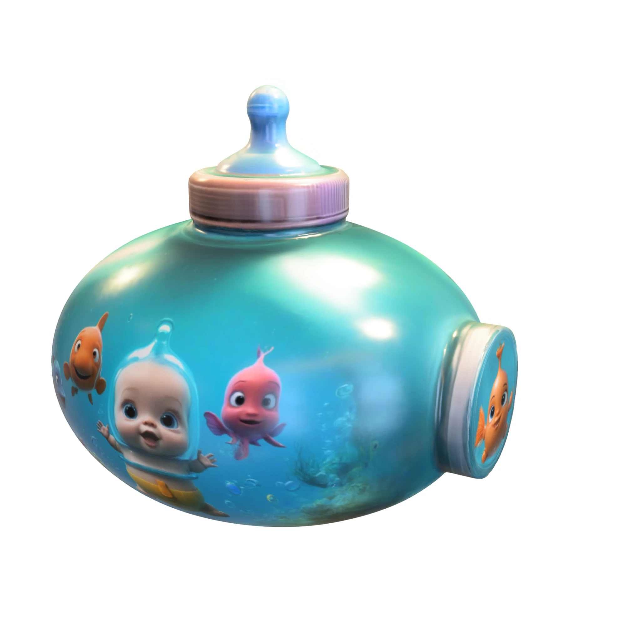 Underwater Baby Pod 3D Model .c4d .max .obj .3ds .fbx .stl .blend