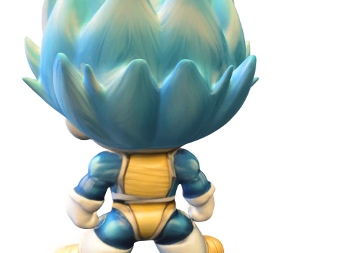 Chibi Warrior Hero 3D Model