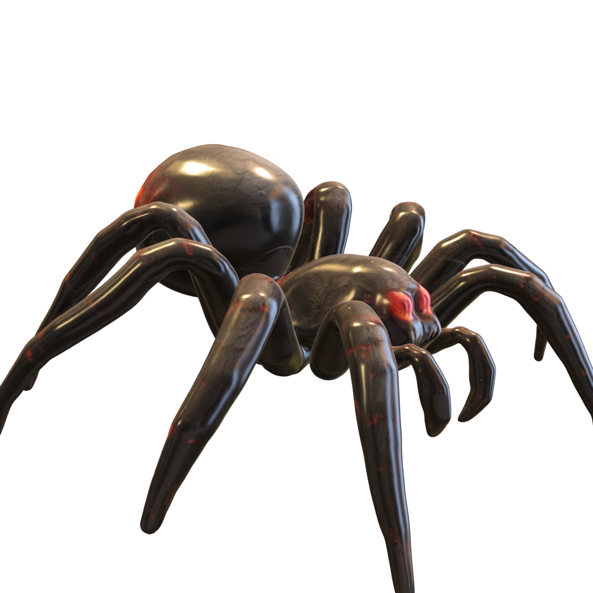 Dark Venomous Spider 3D Model .c4d .max .obj .3ds .fbx .stl .blend 