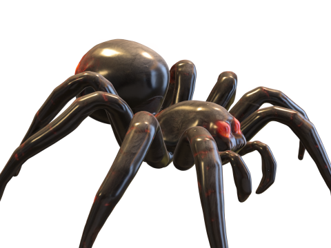 Dark Venomous Spider 3D Model