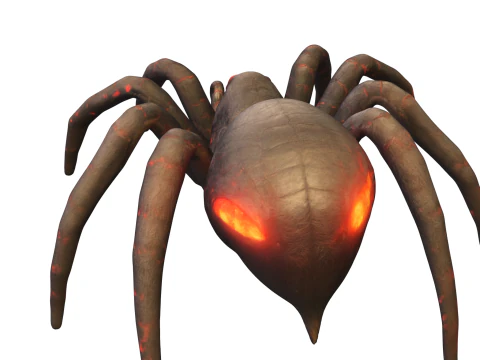 Dark Venomous Spider 3D Model