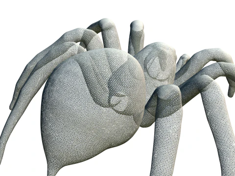 Dark Venomous Spider 3D Model