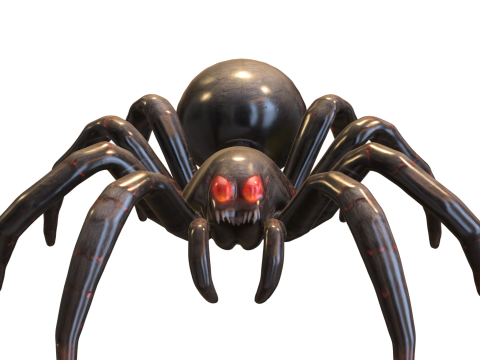 Dark Venomous Spider 3D Model