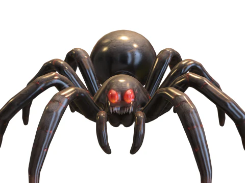 Dark Venomous Spider 3D Model