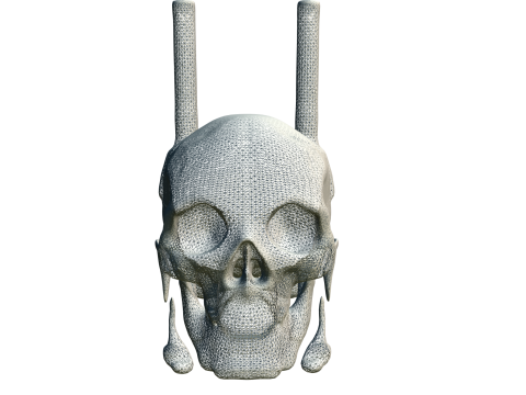 Skull Candle Holder 3D 模型