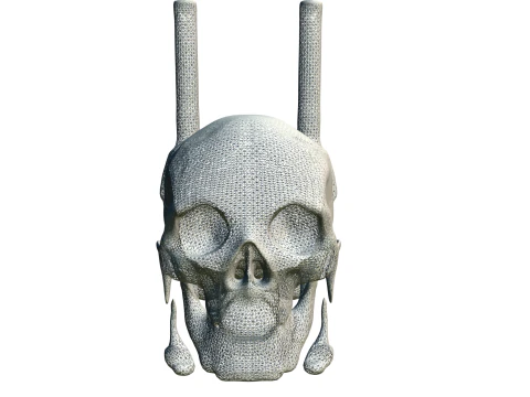 Skull Candle Holder 3D Model