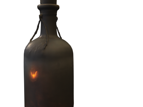 Mystical Insect Spirit Bottl Modello 3D