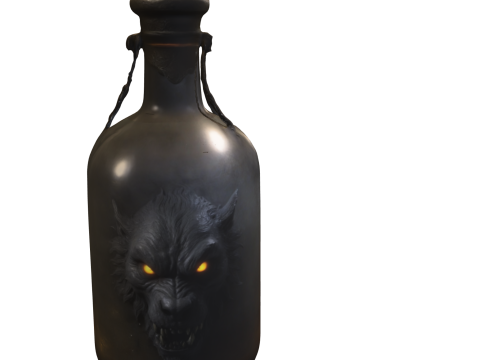 Mystical Insect Spirit Bottl Modello 3D