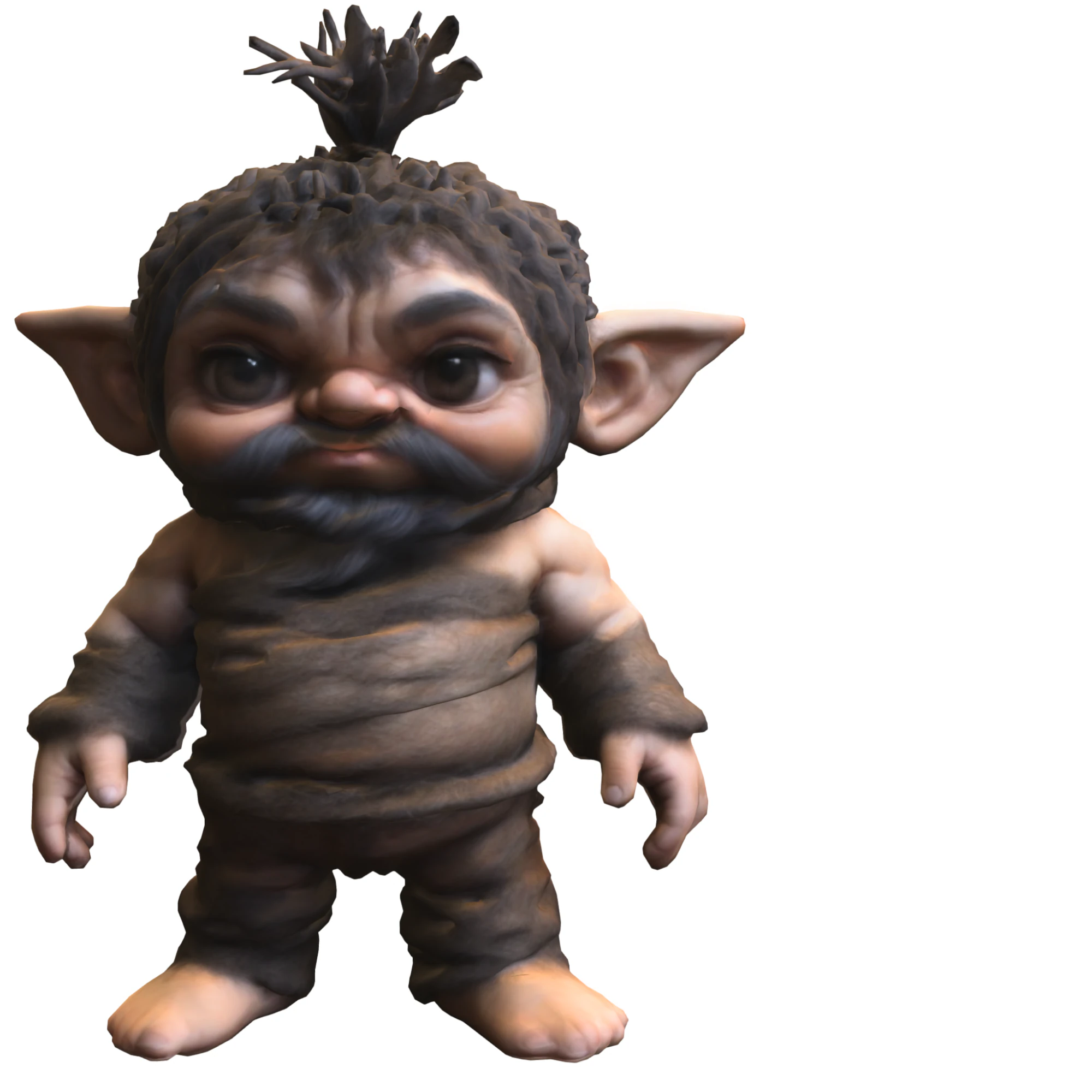 Cute Forest Troll 3D Model .c4d .max .obj .3ds .fbx .stl .blend