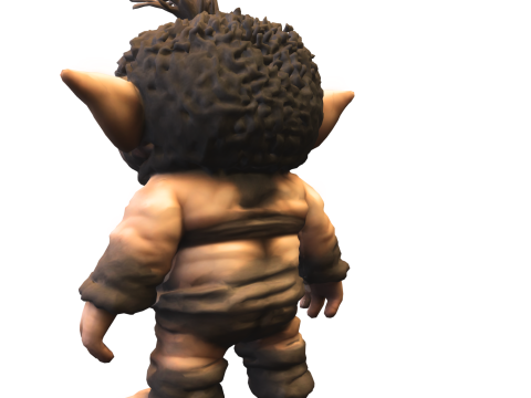 Cute Forest Troll 3D Model