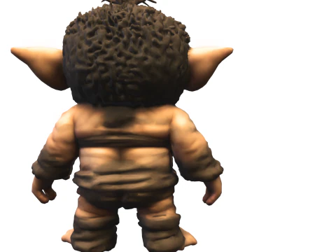 Cute Forest Troll 3D Model