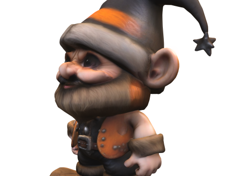 Charming Wizard Gnome 3Dモデル