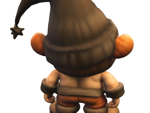 Чарівний гном-чарівник 3D Модель