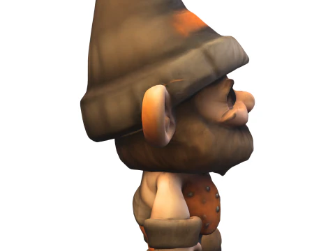 Чарівний гном-чарівник 3D Модель