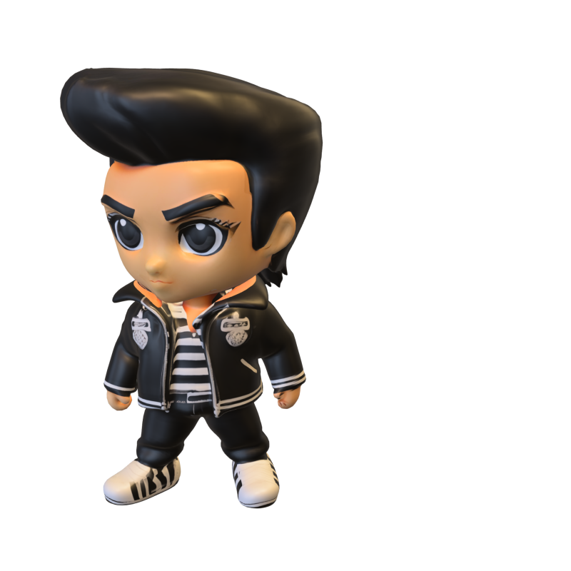 Rockabilly Rebel Chibi 3D Character Modello 3D .c4d .max .obj .3ds .fbx .stl .blend