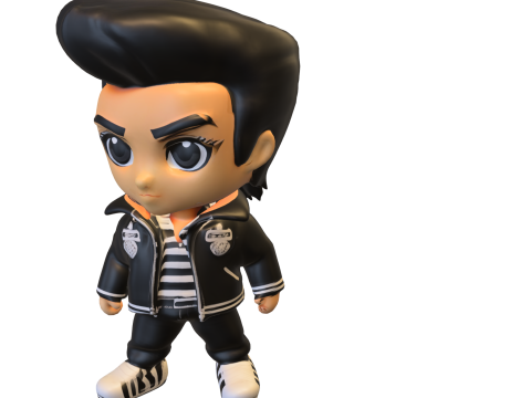 Rockabilly Rebel Chibi 3D Character Modello 3D