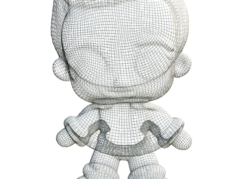 Chibi Retro Singer 3Dモデル