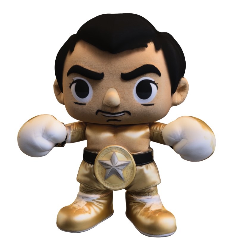 Golden Boxer Champion 3D Модель .c4d .max .obj .3ds .fbx .stl .blend
