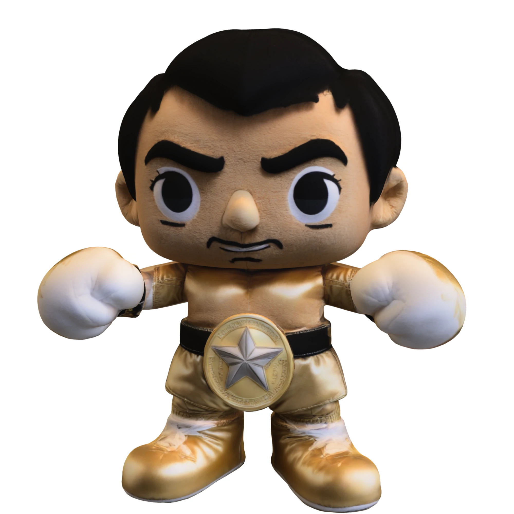 Golden Boxer Champion 3D Model .c4d .max .obj .3ds .fbx .stl .blend 