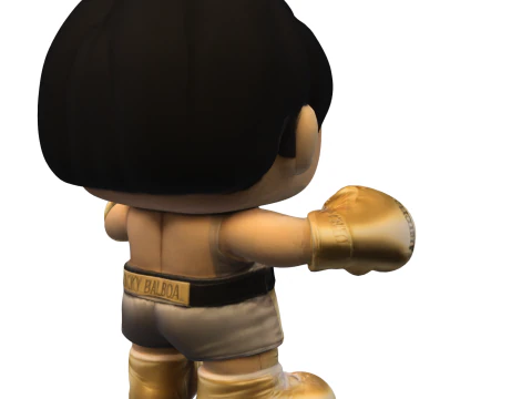 Golden Boxer Champion 3D Model