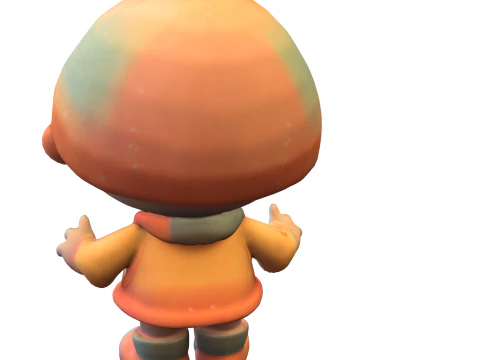 Adorable Winter Kid 3D Model