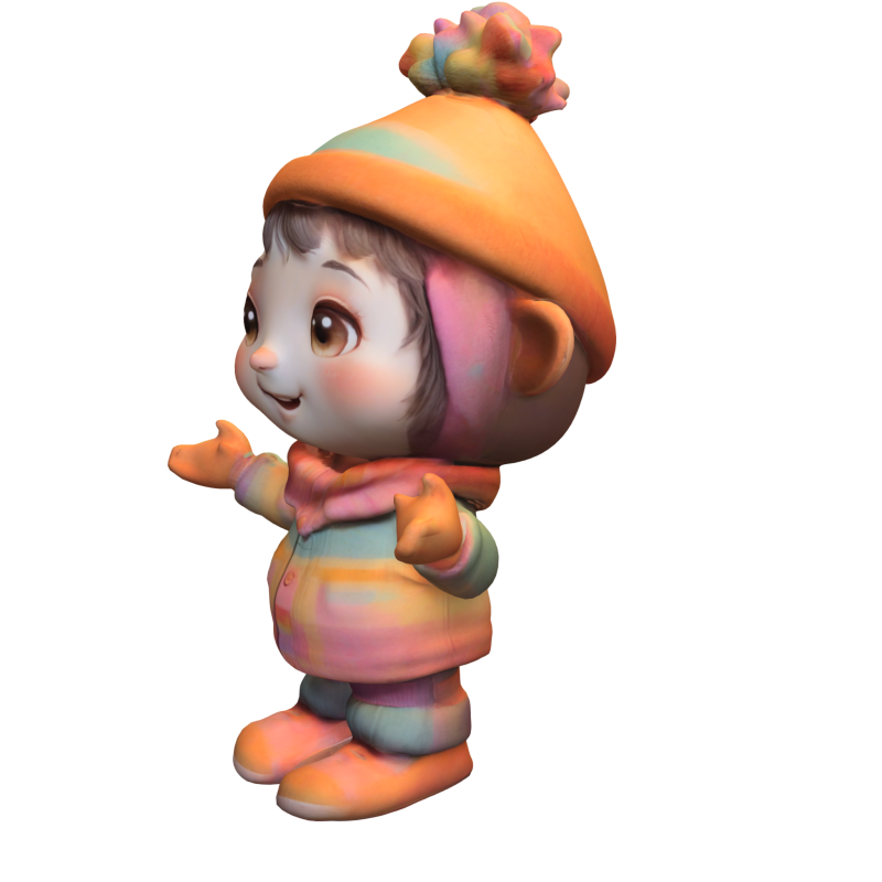 Adorable Winter 3D Модель .c4d .max .obj .3ds .fbx .stl .blend