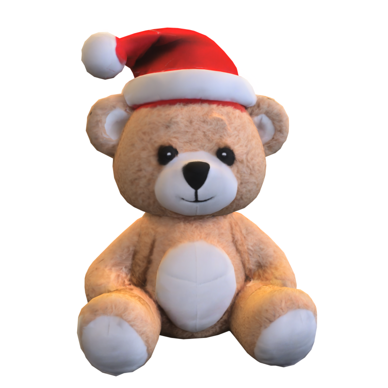 Christmas Teddy Bea Modello 3D .c4d .max .obj .3ds .fbx .stl .blend 