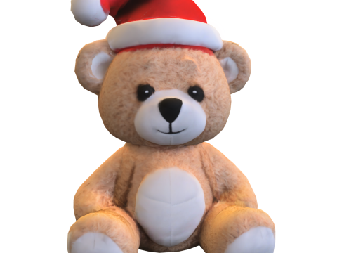 Christmas Teddy Bea 3D Model