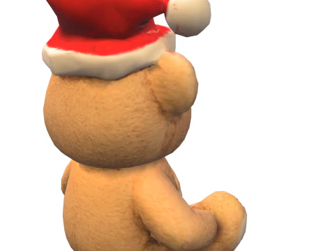 Christmas Teddy Bea 3D Model