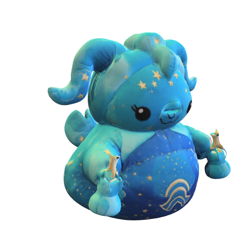 Zodiac Aquario Plush 3D Model .c4d .max .obj .3ds .fbx .stl .blend